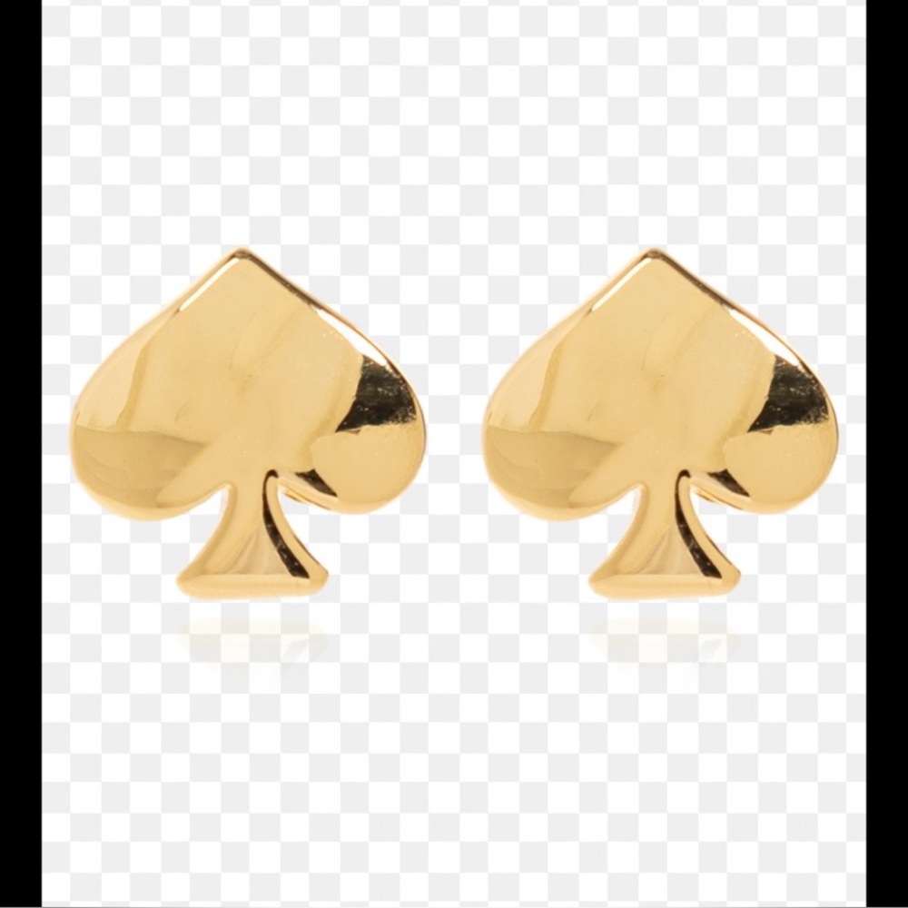 Kate Spade Gold Tone Spade Stud Earrings